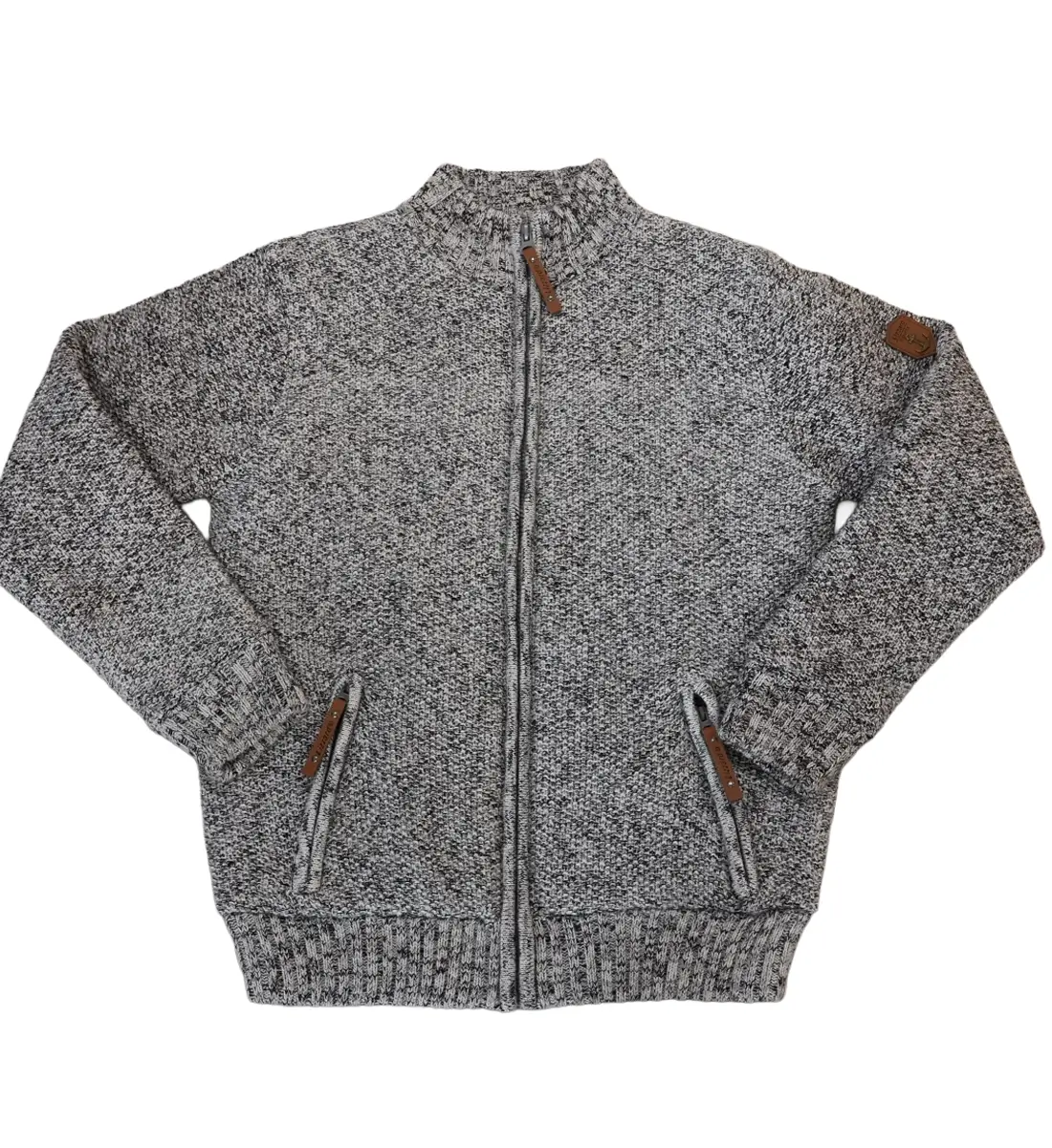 Alvin Unisex Zip-Up Knit Jacket – Structured Knitwear - Afbeelding 11