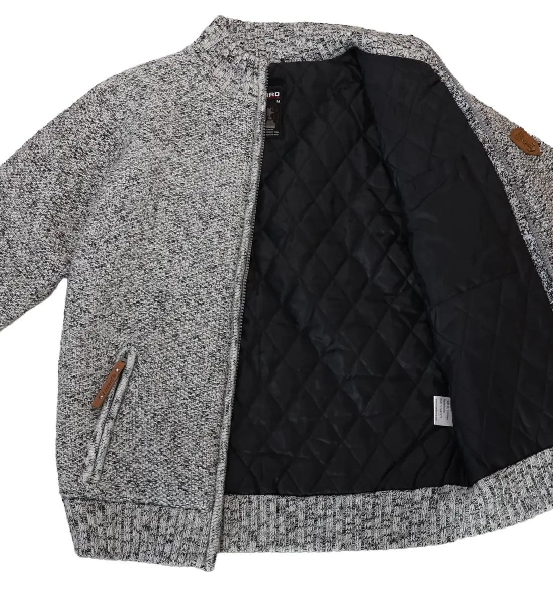 Alvin Unisex Zip-Up Knit Jacket – Structured Knitwear - Afbeelding 12